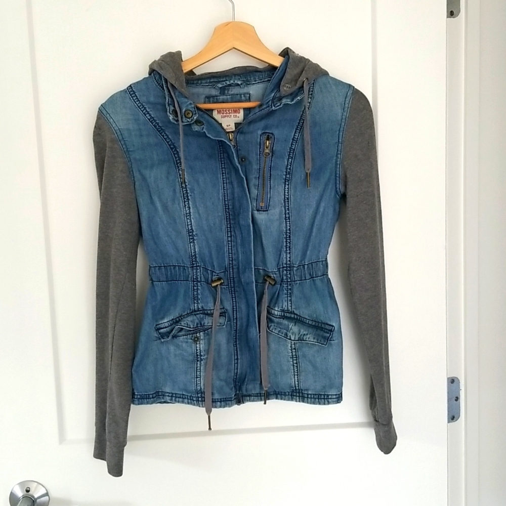 Denim & gray jean jacket!